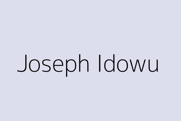 Joseph Idowu